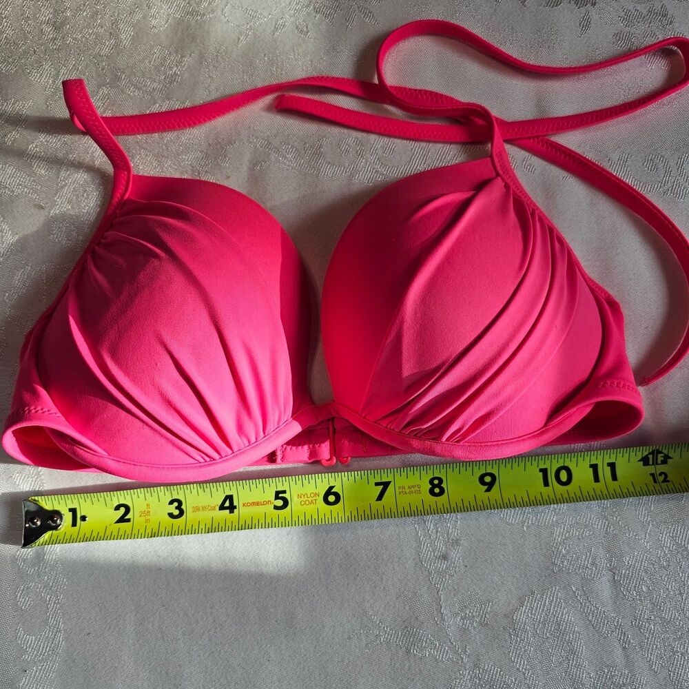 Shade & Shore Pink Bikini Halter Swim Suit Top